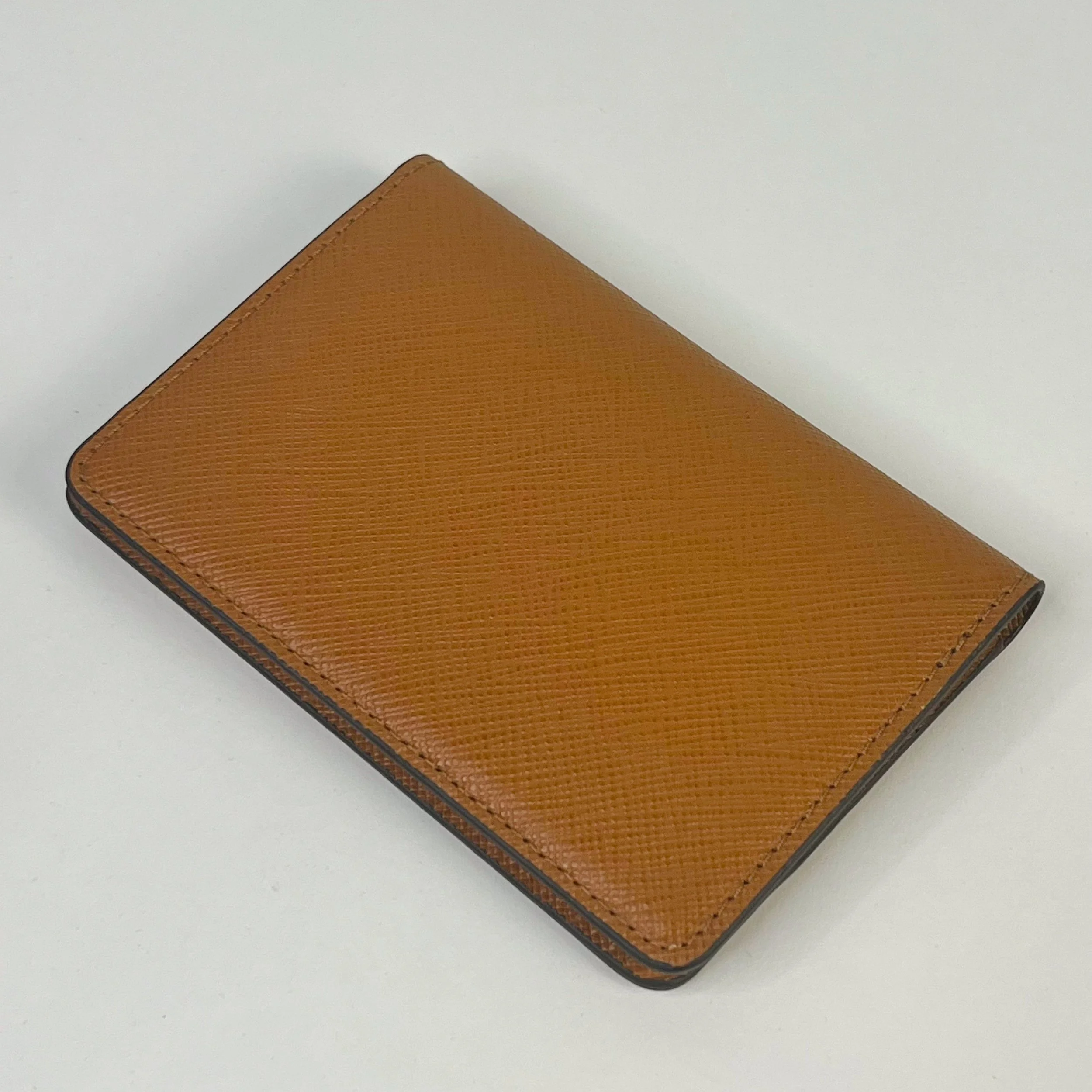 Patek Philippe Cognac Brown Leather Card Holder Calatrava Cross
